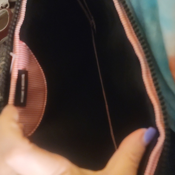 HERSCHEL SUPPLY CO 9 X 12.5" IPAD laptop computer case bag black white dye wash - Picture 3 of 4